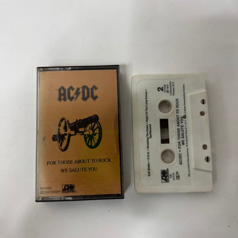 AC/DC- For those about to rock we salute you Cassette Tape