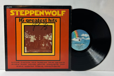  Steppenwolf- 16 Greatest Hits LP Signed by John Kay