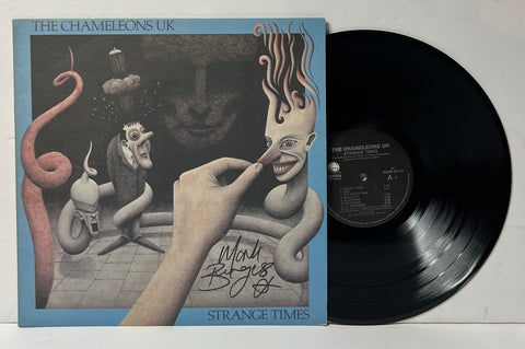 The Chameleons UK- Strange times LP Signed by Mark Burgess