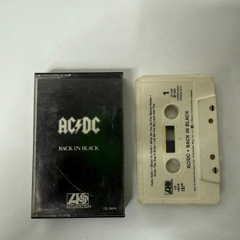 AC/DC- Back in black Cassette Tape