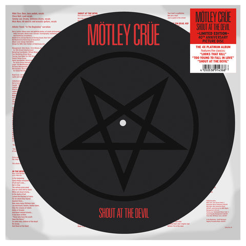  Motley Crue - Shout At The Devil [LP] (40th Anniversary)  (Picture Disc, limited)(Preorder)
