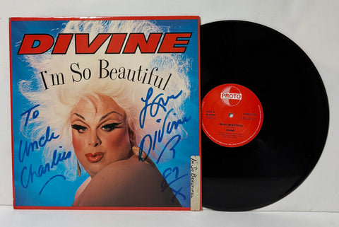 Divine- I’m so beautiful LP Signed by Divine