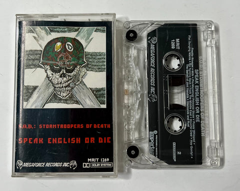  S.O.D- Speak english or die Cassette Tape