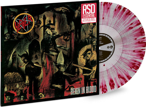 Slayer - Reign In Blood [LP] (Clear with Red Splatter Colored Vinyl)(Pre-Order)