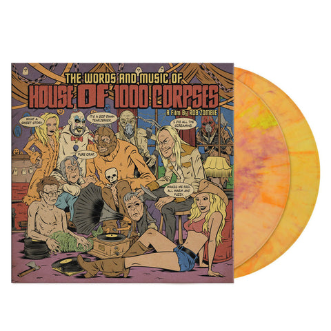 Rob Zombie - The Words & Music Of House Of 1000 Corpses(Soundtrack) [2LP] ('Halloween Party' Orange, Purple, & Green Colored Vinyl)(Pre-Order)